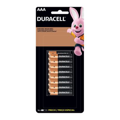 Pilha Alcalina Aaa 1,5v C/16 Un Duracell