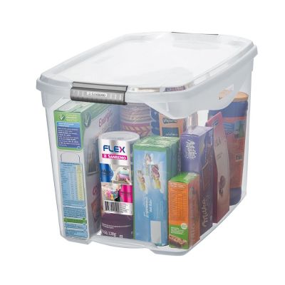 Caixa Organizadora Plastica 36l Alto Cristal Sanremo Sr951