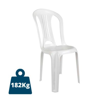 Cadeira Plastica Bistro Branca Mor