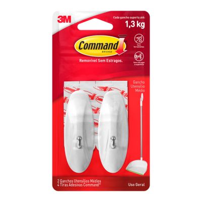 Gancho Command Utensilios Medio C/ 2 3m