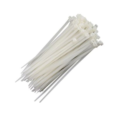 Abracadeira Nylon Branca 150mmx2,5mm C/100 Un Force Line