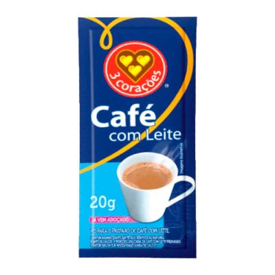 Cafe C/ Leite Sache Instantaneo 20g Tres Coracoes