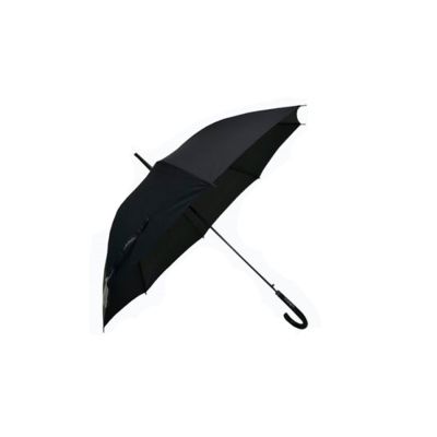 Guarda Chuva Manual Longo Cabo Curvado Preto 003b-c Coibeu