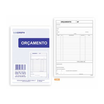 Guia Comercial Orcamento 100fls 144x208 4038 Sidgraph