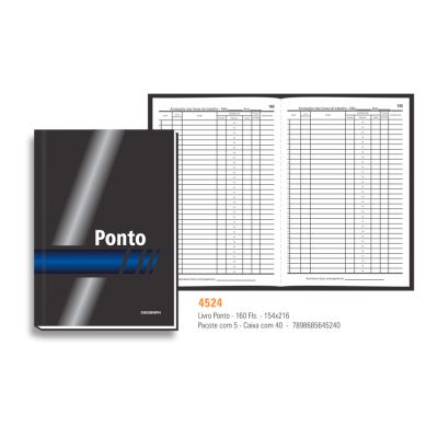 Livro Fiscal Ponto 160fls 154x216 4524 Sidgraph