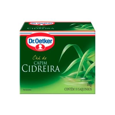 Cha Capim Cidreira C/10 Saquinhos 10g Dr. Oetker