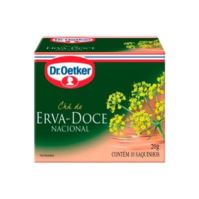 Cha Erva Doce C/10 Saquinhos 20g Dr. Oetker