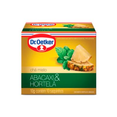 Cha Abacaxi C/ Hortela C/10 Saquinhos 10g Dr. Oetker