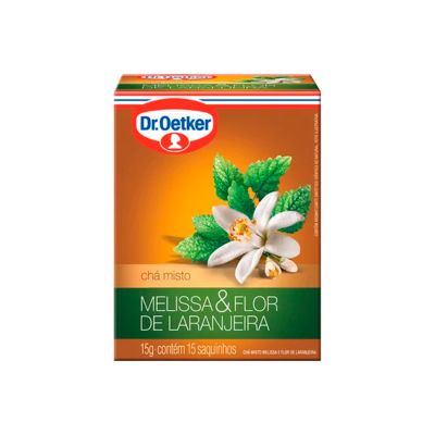 Cha Melissa C/ Laranjeira C/15 Envelopado 15g Dr. Oetker