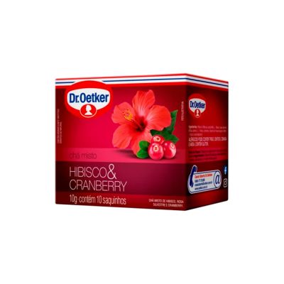 Cha Misto Hibisco Cranberry 10 Saches 10g Oetker
