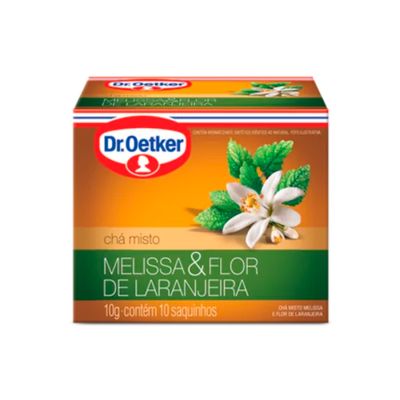 Cha Misto Melissa Flor Laranjeira C/10 Saquinhos 10g Dr. Oetker