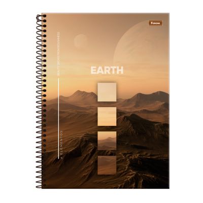 Caderno Universitario Capa Dura 15x1 240fls 4 Elementos Foroni