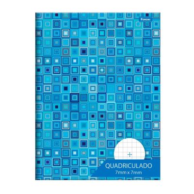 Caderno Brochurao Quadriculado Capa Dura 80fls Square 7x7mm Foroni