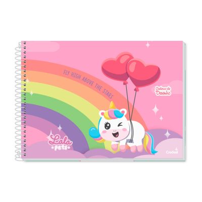 Caderno Cartografia Espiral Capa Dura 96fls Lala Pets Credeal 