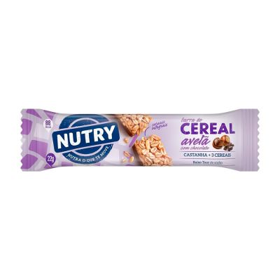 Barra Cereal Avela Chocolate 22g Nutry