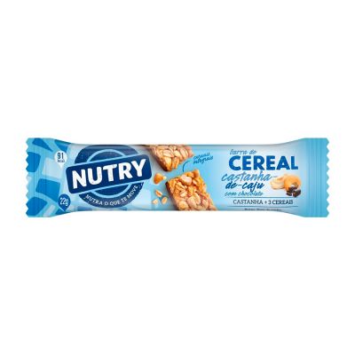 Barra Cereal Castanha Caju Chocolate 22g Nutry