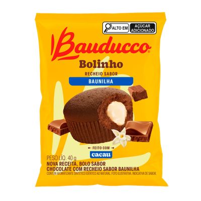 Bolinho Chocolate C/ Baunilha 40g  Bauducco