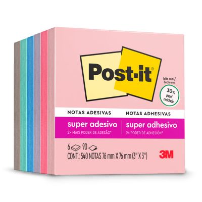 Post-it Colecao Para Viajar 540 Fls 76 X 76mm 3m Ww