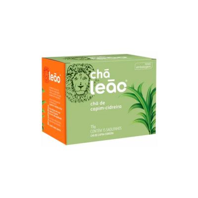 Cha Capim Cidreira C/15 Saquinhos Envelopados Leao