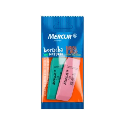 Borracha Verde E Rosa Clean Bls C/2 Mercur