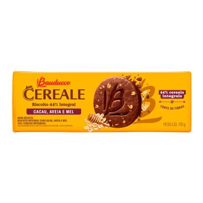 Biscoito Cereale Cacau Aveia E Mel 170g Bauducco