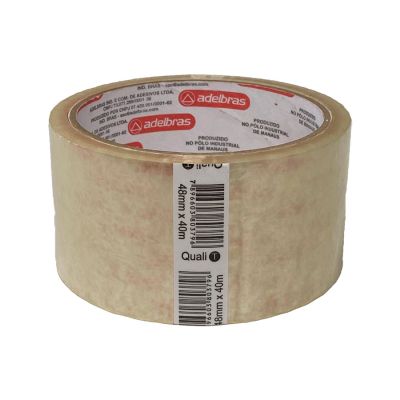 Fita Adesiva 48mm X 40m Qualitape Transparente Adelbras