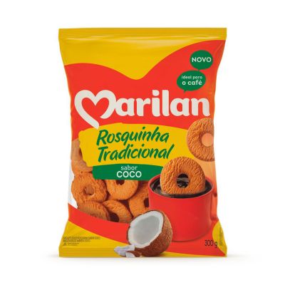 Biscoito Rosquinha Coco 300g Marilan