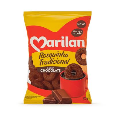 Biscoito Rosquinha Chocolate 300g Marilan