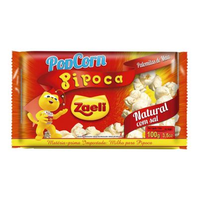 Pipoca Microondas Natural 100g Zaeli