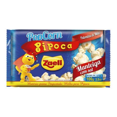 Pipoca Microondas Manteiga 100g Zaeli