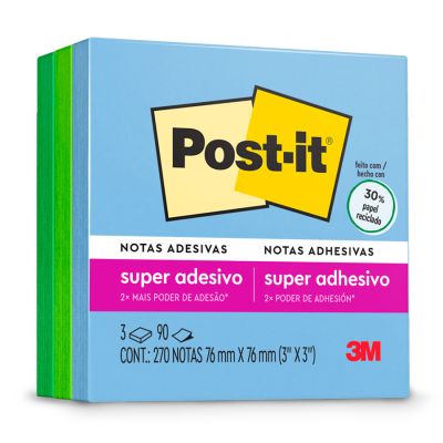 Post-it Colecao Oasis 270 Fls 76 X 76mm 3m Ww