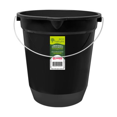 Balde Plastico Eco 13,5l Preto Jaguar 3087