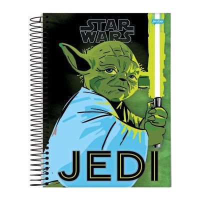 Caderno Universitario Capa Dura 1x1 80fls Star Wars Jandaia