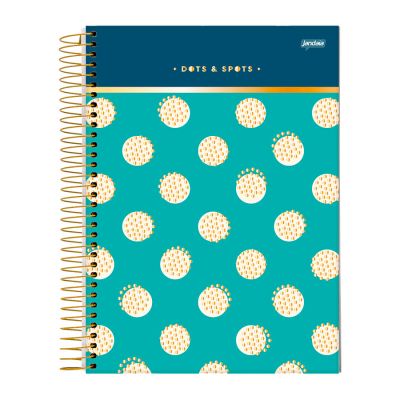 Caderno Universitario Capa Dura 1x1 80fls Dots&spots Jandaia