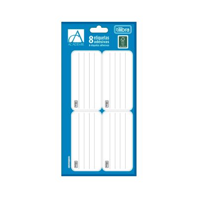 Etiqueta Escolar C/pauta 8un Academie Tilibra