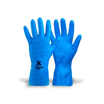 Luva Latex Super Silver Azul M Kalipso Kal326 (ca 32728)