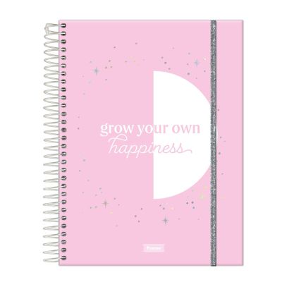 Caderno Linguagem Espiral Capa Pp 1/4 80fls Fluor Mix Soft Foroni