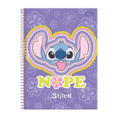 Caderno Universitario Capa Dura 10x1 160fls Stitch Foroni