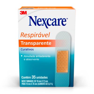 Curativo Transparente 35 Unid Nexcare