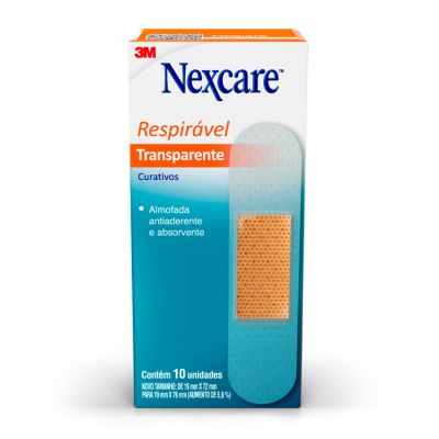 Curativo Transparente 10 Unid Nexcare