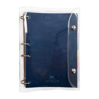 Fichario Colegial 192fls Vision Azul Marinho 3989 Dac