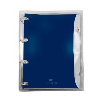 Fichario Universitario 192fls Vision Azul Marinho 3991 Dac