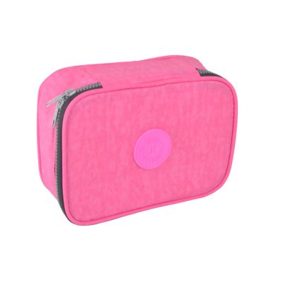 Estojo Escolar Grande C/ Divisoria Rosa P100 Ac Bag