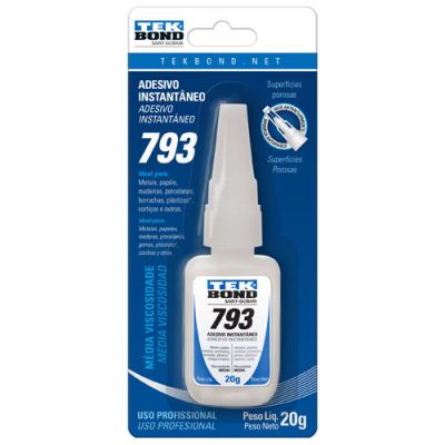 Cola Instantanea Multiuso 793 20g (bico Antientupimento) Tekbond