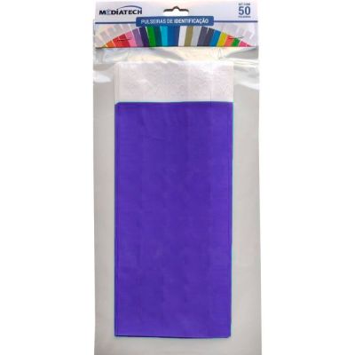 Pulseira Identificacao Roxo Laserpro C/50 Mediatech