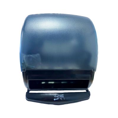 Suporte P/ Papel Toalha Bobina Preto Translucido Lavy Alavanca 200m Orion T217tn