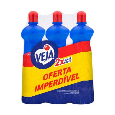 Kit Limpador Multiuso 500ml Veja Original C/3 