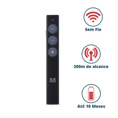 Apresentador Sem Fio Laser Point Usb Ac285 Multi
