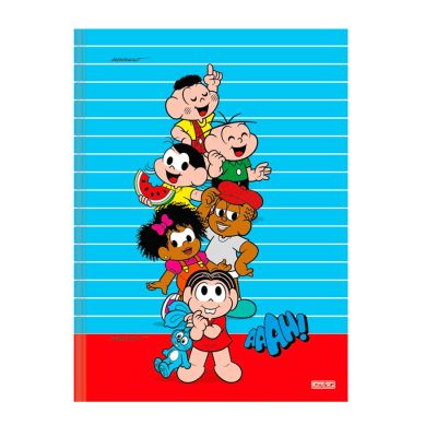 Caderno Linguagem Brochura Capa Dura Turma Da Monica 1x1 80fls Monica S.d