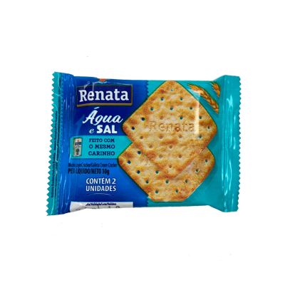 Biscoito Agua E Sal Sache 180x2un Renata